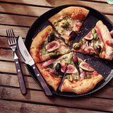 Tramontina PIZZA Besteck, 8-delt sæt, til 4 personer, Rostfreier Edelstahl, Fsc-Zertifizierte Holzgriffe, Spülmaschinenfest Kitchen Naty Shop