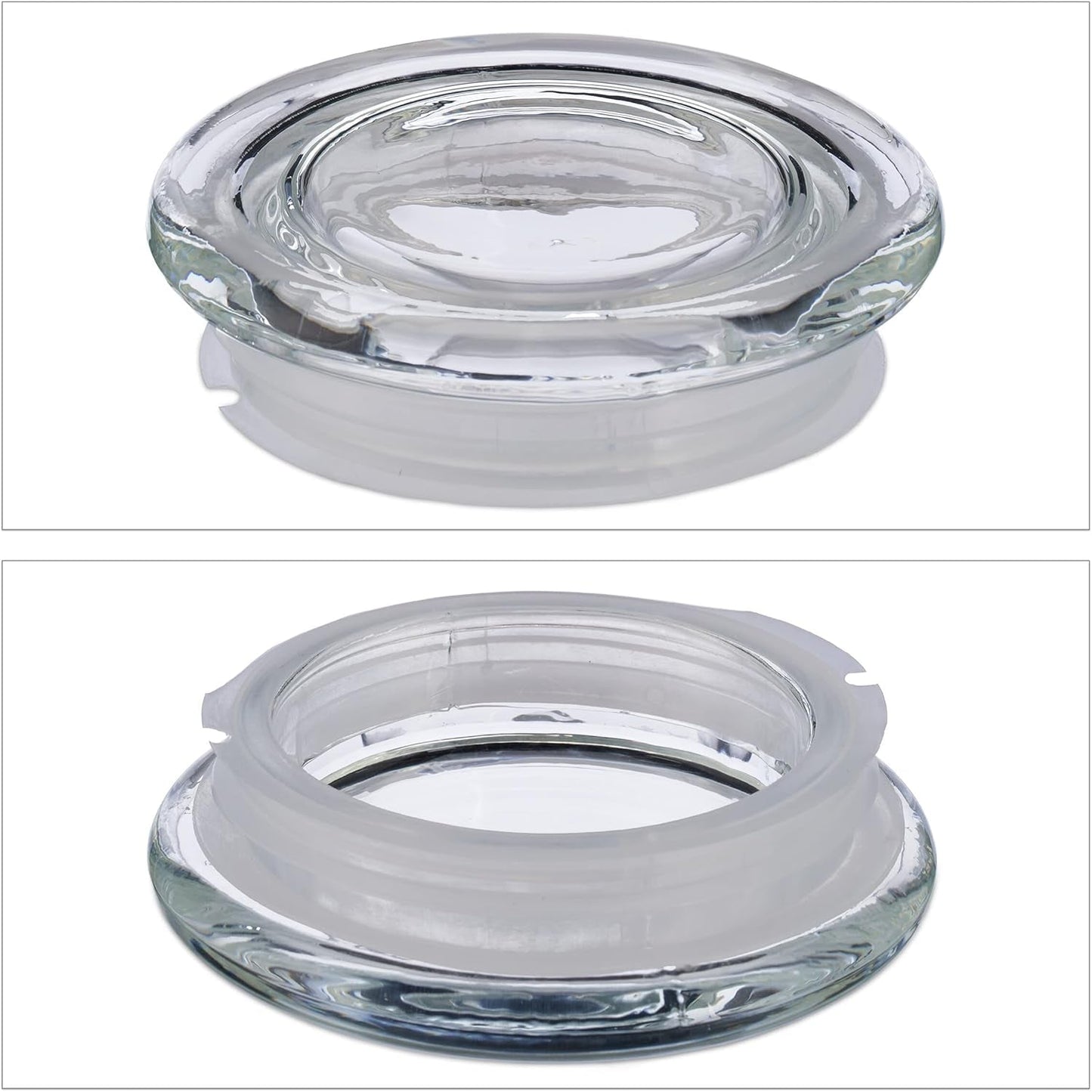 Relaxdays opbevaringskrukker med låg Sæt med 6 glas 1,3L ottekantede opbevaringskrukker Lufttætte glasbeholdere Klare madopbevaringskasser Naty Shop