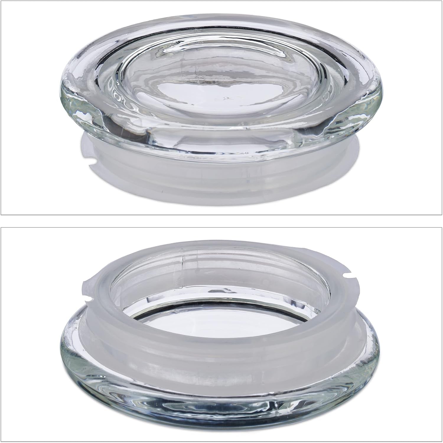 Relaxdays opbevaringskrukker med låg Sæt med 6 glas 1,3L ottekantede opbevaringskrukker Lufttætte glasbeholdere Klare madopbevaringskasser Naty Shop