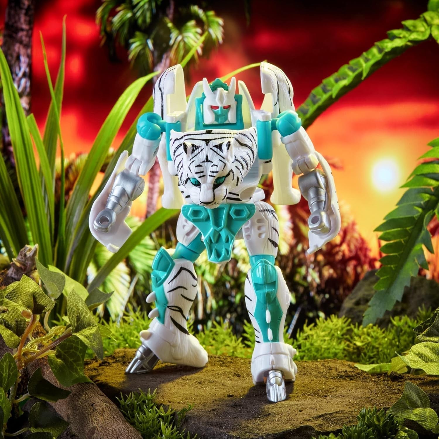 Transformers Toy Vintage Beast Wars, Tigatron actionfigur til at samle (12,5 cm), til voksne og børn 8+, F4225, multi, one size actionfigurer Naty Shop