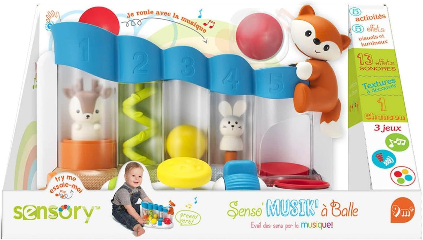 Infantino 216428 Sensorial Ball Drop Piano Senso, Multicolor Baby Legetøj Naty Shop