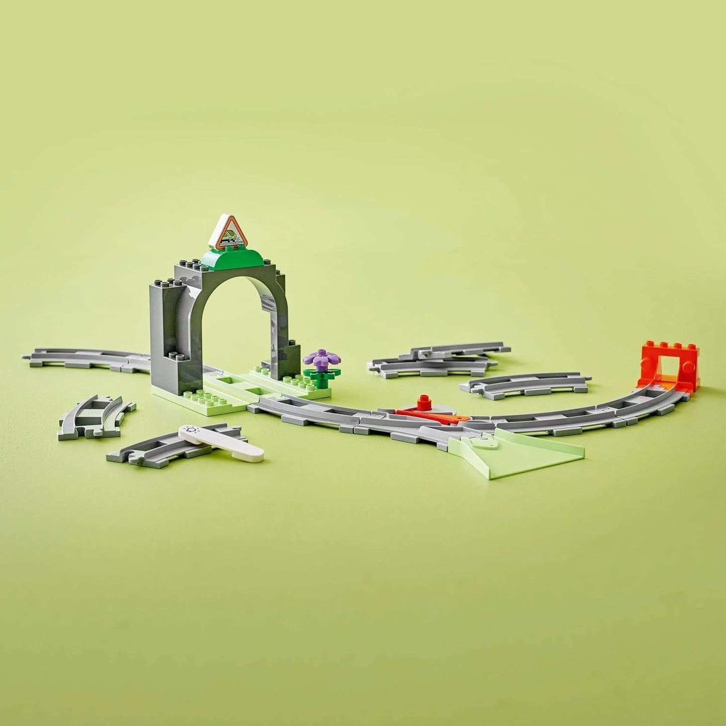 LEGO DUPLO Bybanetunnel og spor - Udvidelsessæt, Gave til småbørn, Tilskynder til Behændighed, Legesæt til 2 år gamle køretøjsfans, Kreativt læringslegetøj 10425 Byggesæt Besuche den LEGO-Store