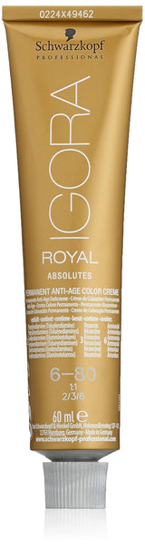Igora Royal Absolute Age Blend Hårfarve, 7-560 Medium Golden Chocolate Blond, 60ml Naty Shop Hårfarve 6-80 Natural Dark Reddish Blond 60Ml (1 pakke)