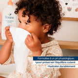 BIOLANE - Babyvådservietter til ansigt og hænder - Pakke med 6 - 384 servietter (6 x 64 cm) - Renser og beskytter - Toiletartikler - Hypoallergen - Til følsom hud - 97 % naturlige ingredienser - Lavet