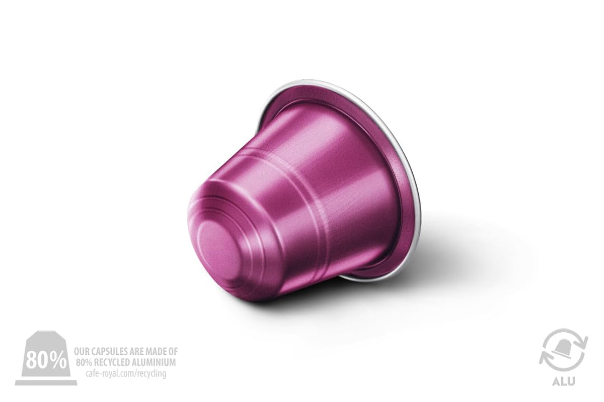 Café Royal Lungo Forte – Nespresso®-kompatible kaffekapsler, 100% Arabica, würzig, dunkle Röstung, Intensität 8/12, Rainforest Alliance, 36 kapsler