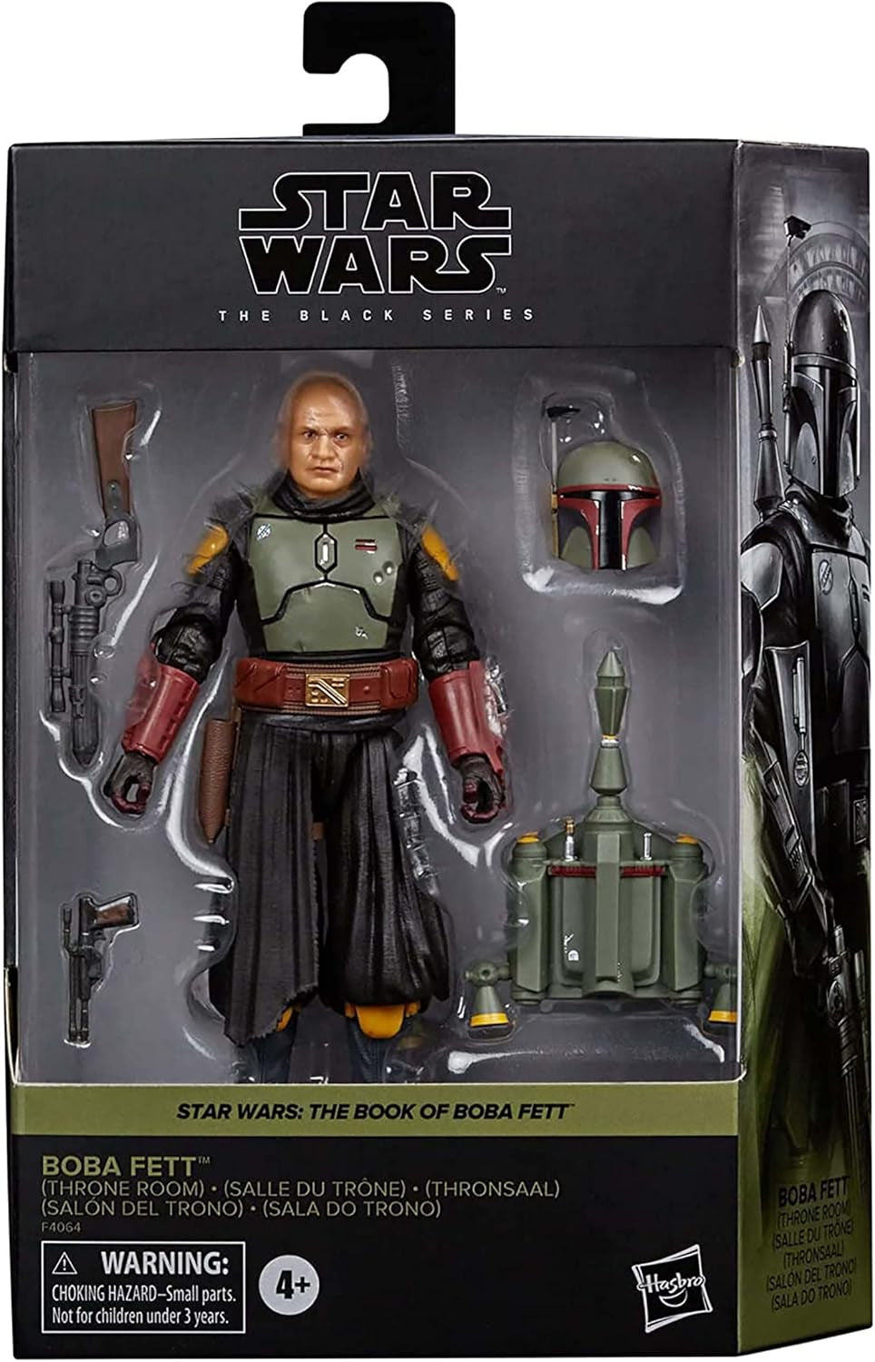 Star Wars Hasbro Black Series Boba Fett (Throne Room): The Book of Boba Fett samlerfigur, til børn fra 4+ år, multi, 15 cm højde actionfigurer Naty Shop