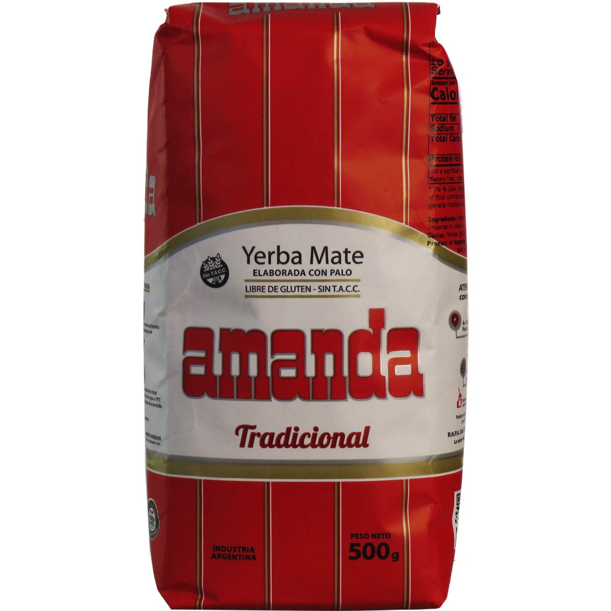 Elaborada Yerba Mate Tea 500G | Traditionel Mate Tea | Yerba Mate Tea Elaborada Con Palo Løse blade 0,5 Kg