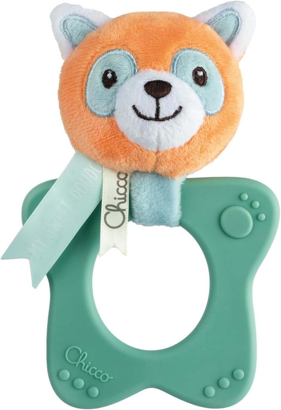 Chicco My Sweet Doudou Chameleon Legetøj Lavet af højkvalitetsstof Blødt plastik Ring Beroligende tænder Babylegetøj 3-18 måneder Babylegetøj Naty Shop Panda