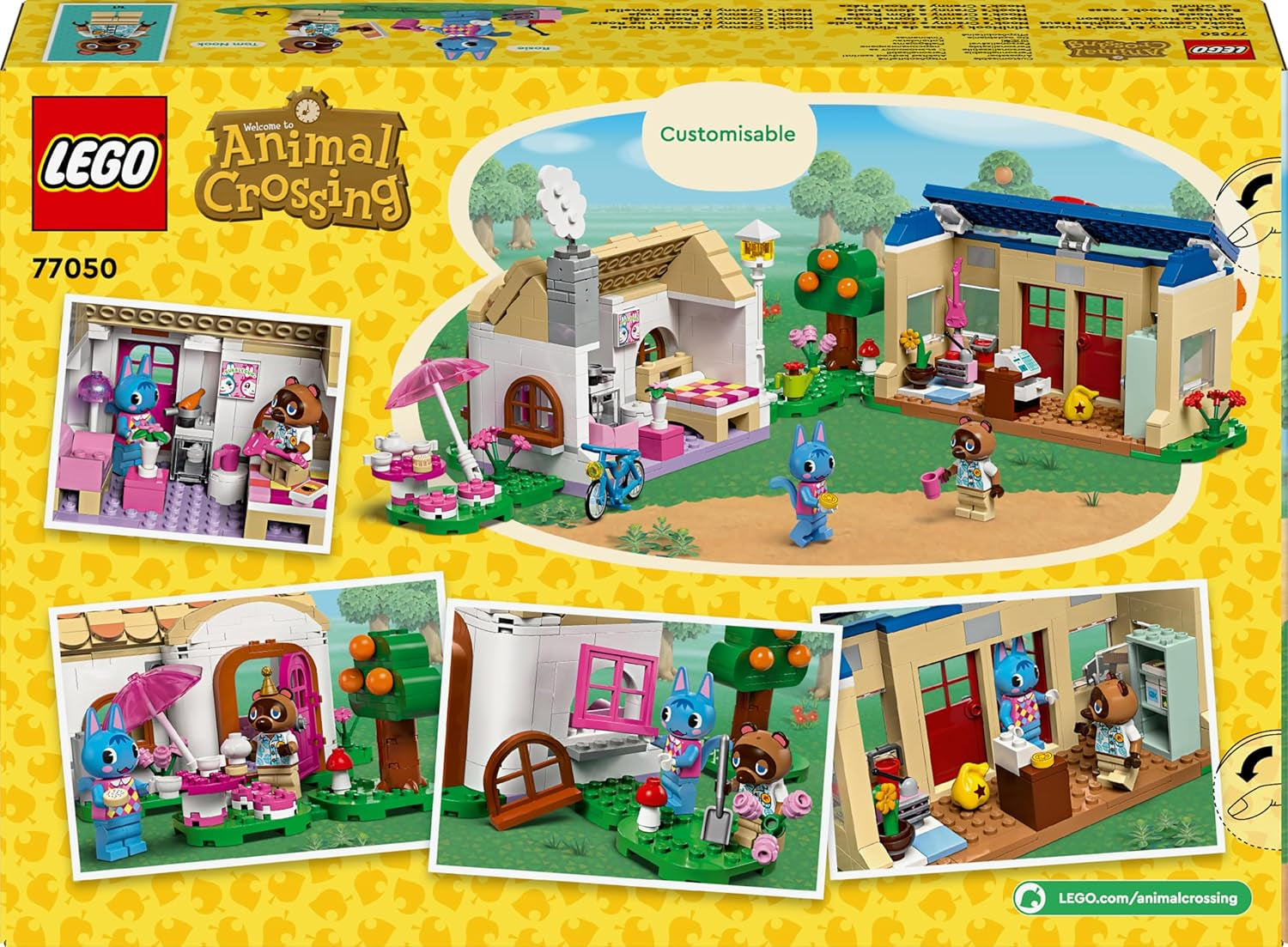 LEGO Animal Crossing Nook's Shop og Sophie's House sæt, kreativt legetøj til børn med 2 minifigurer fra videospilserien, gave til piger og drenge fra 7 år 77050 Byggesæt Besuche den LEGO-Store