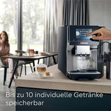 Automatisk espressomaskine Siemens EQ700 classic TP715D01, app-kontrol, koldbryggning, intuitiv touch-display, op til 10 individuelle kaffekreationer som favoritter, automatisk damprensning, 1500 W, sølvgrå