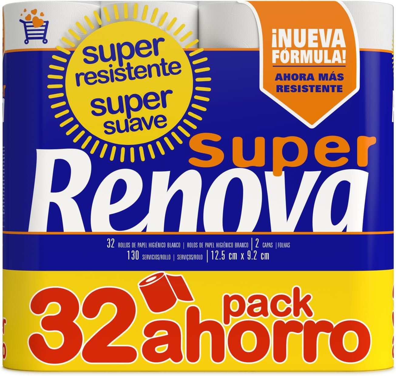Toiletpapir Renova Super Blanco, 32 ruller