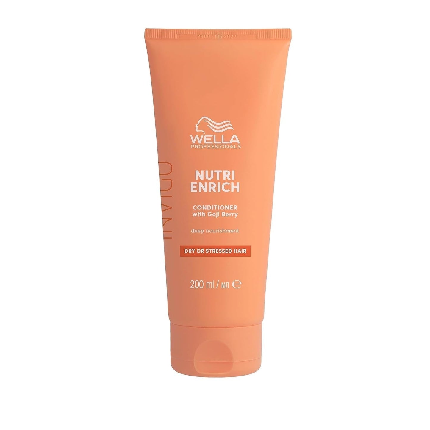 Wella Professionals Invigo Nutri Enrich - fugtgivende pleje til beskadiget hår - balsam, maske og balsam med E-vitamin, panthenol og mandler - mod krus og til livlige krøller Hårmaske Naty Shop Conditioner 200ml