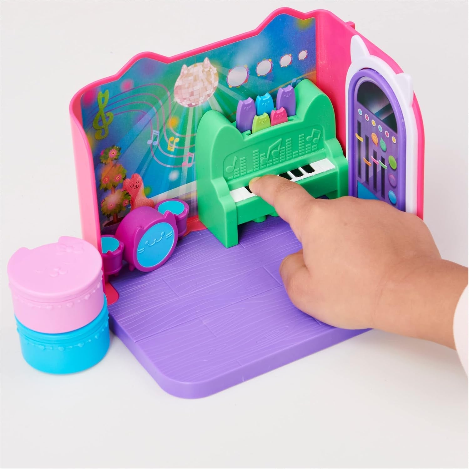 Gabby's Dollhouse Deluxe Room, Groovy Music Room og Deluxe Room, Elegant Pampering Bath, Sea Kitten Bath