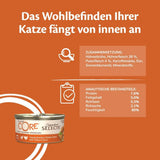Wellness CORE Signature Selects 8 x 79 g, bland oksekød, kylling og kalkun - våd kattefoder, lækre strimler i sauce, kornfri, naturlig, allergivenlig, højt proteinindhold, højt indhold af kød