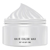 Naturlig hvid hårfarve, Hvid hårvoksfarve, Unisex hvid naturlig hårfarve, Hvid hårfarve, Halloween Cosplay Party Hårvoks, Hårfarve Fest Hårvoks, 30ML Naty Shop Hair Dye Standardtitel