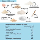 VANILJE-BLANDING MED LAVER KARBER - organisk, glutenfri kage- eller pandekageblanding, rig på protein Naty Shop Kitchen