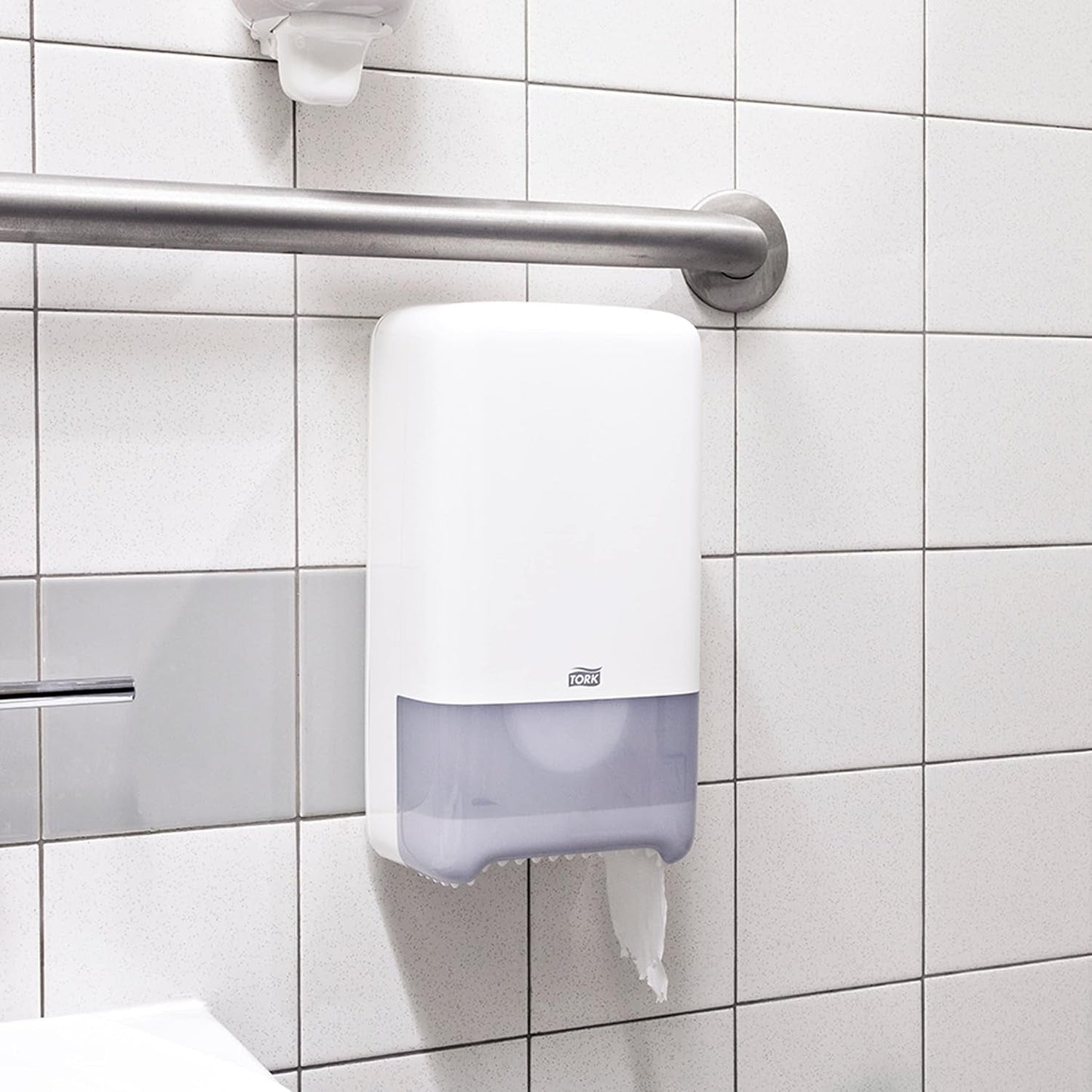 Tork 127530 avanceret kvalitet midi blødt toiletpapir til Tork T6 dobbeltrulle toiletpapir dispenser / 2-lags rivefast blødt toiletpapir 27 pakke (27 X 100 meter)