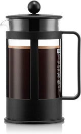 Bodum Kenya kaffemaskine - 350 ml / 3 kopper - Manuel fransk presse Borosilikatglas og rustfrit stål - Tåler opvaskemaskine - Fremstillet i Portugal