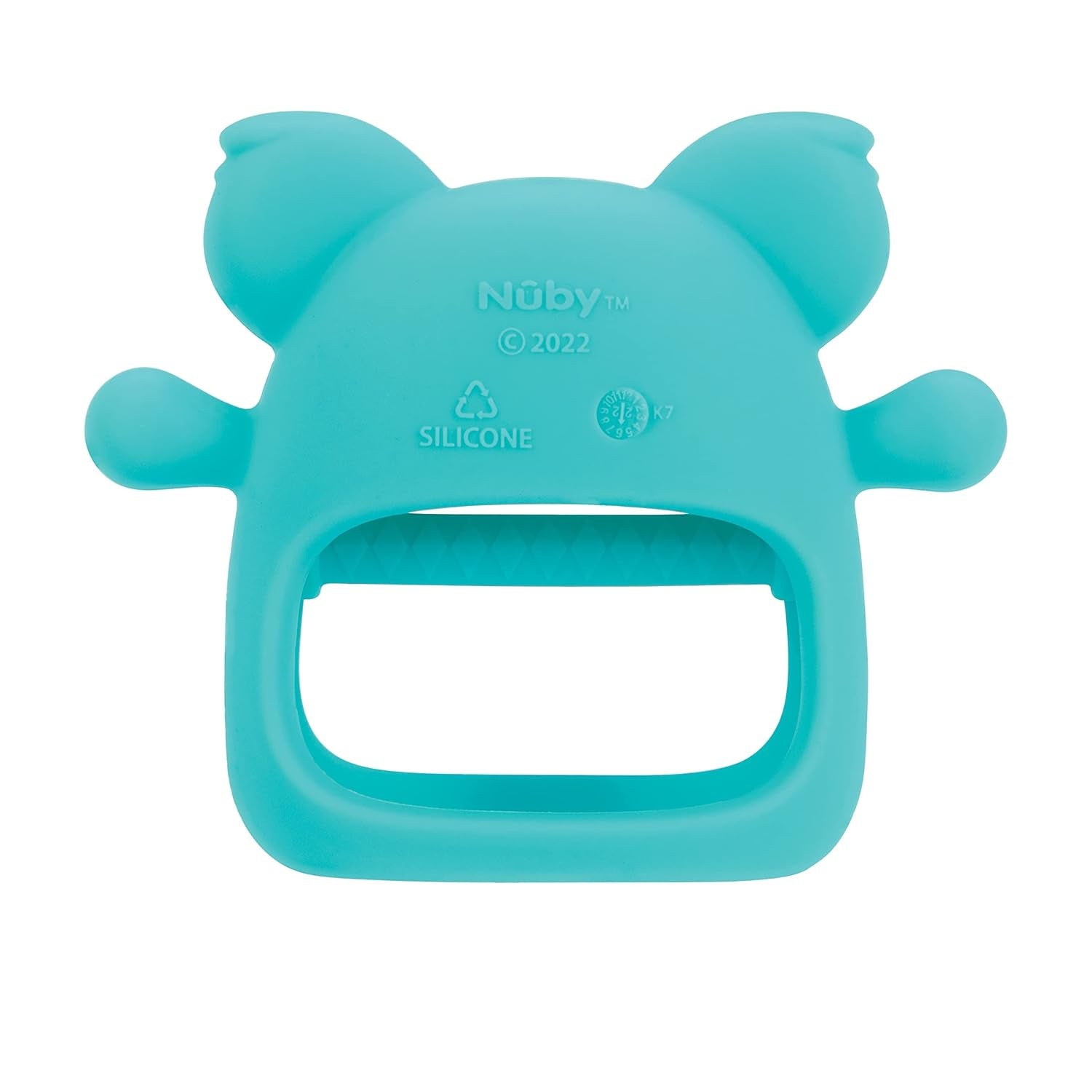 Nuby - Silikonetandhandske, BPA-fri, Blå Koala, 3 måneder og opefter