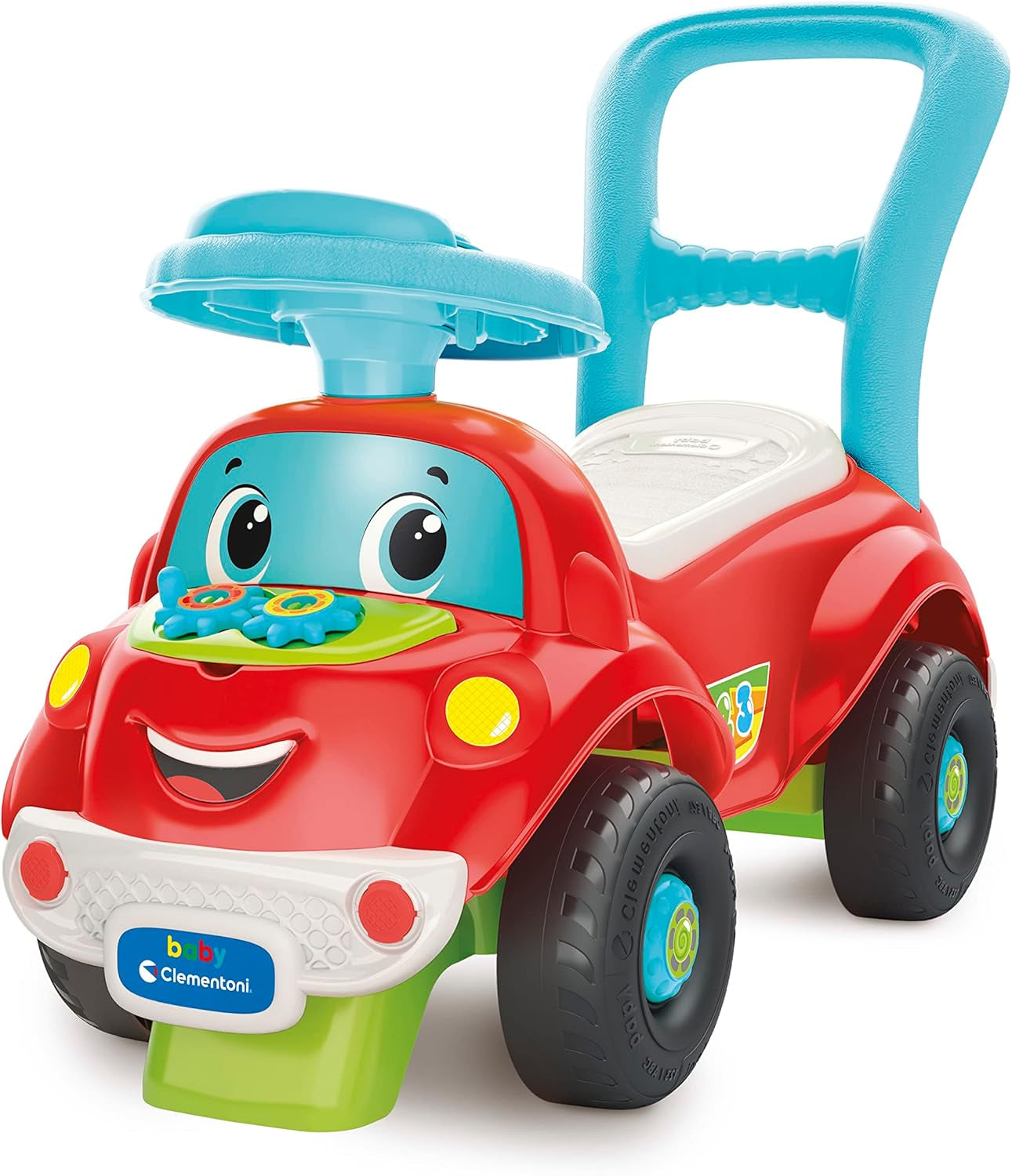Clementoni - 17747 - Nicolò Go Go 3 i 1 - Kørebil, elektronisk læringshøjttaler, første trin, lys og lyde, spil til 1-årige - Made in Italy Legetøj Bebe Naty Shop Standard titel
