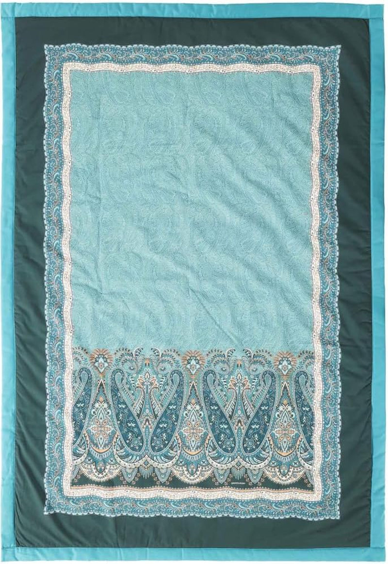 BASSETTI ternet bomuld SABBIONETA farve BLÅ B3 str. 135X190 Dyner og dyner Naty Shop Turkis 135 X 190 Cm