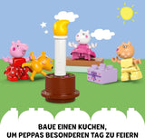 LEGO DUPLO Peppas fødselsdagshus: Kreativt 3-cifret legetøj, bygge og genopbygge legetøjshus til 2-årige, drenge og piger, fremmer fingerfærdighed 10433 Byggesæt Besuche den LEGO-Store
