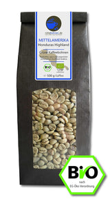 Bio Rohkaffee - Grüner Hochland Kaffee Honduras Highland (grüne Kaffeebohnen 500g) - GMP certificering