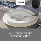 vivo - Villeroy & Boch Group - Basic hvidt 30 dele servicesæt, tåler opvaskemaskine og mikroovn, hvidt servicesæt, kaffestel, keramik, tallerkener, kopper, premium porcelæn