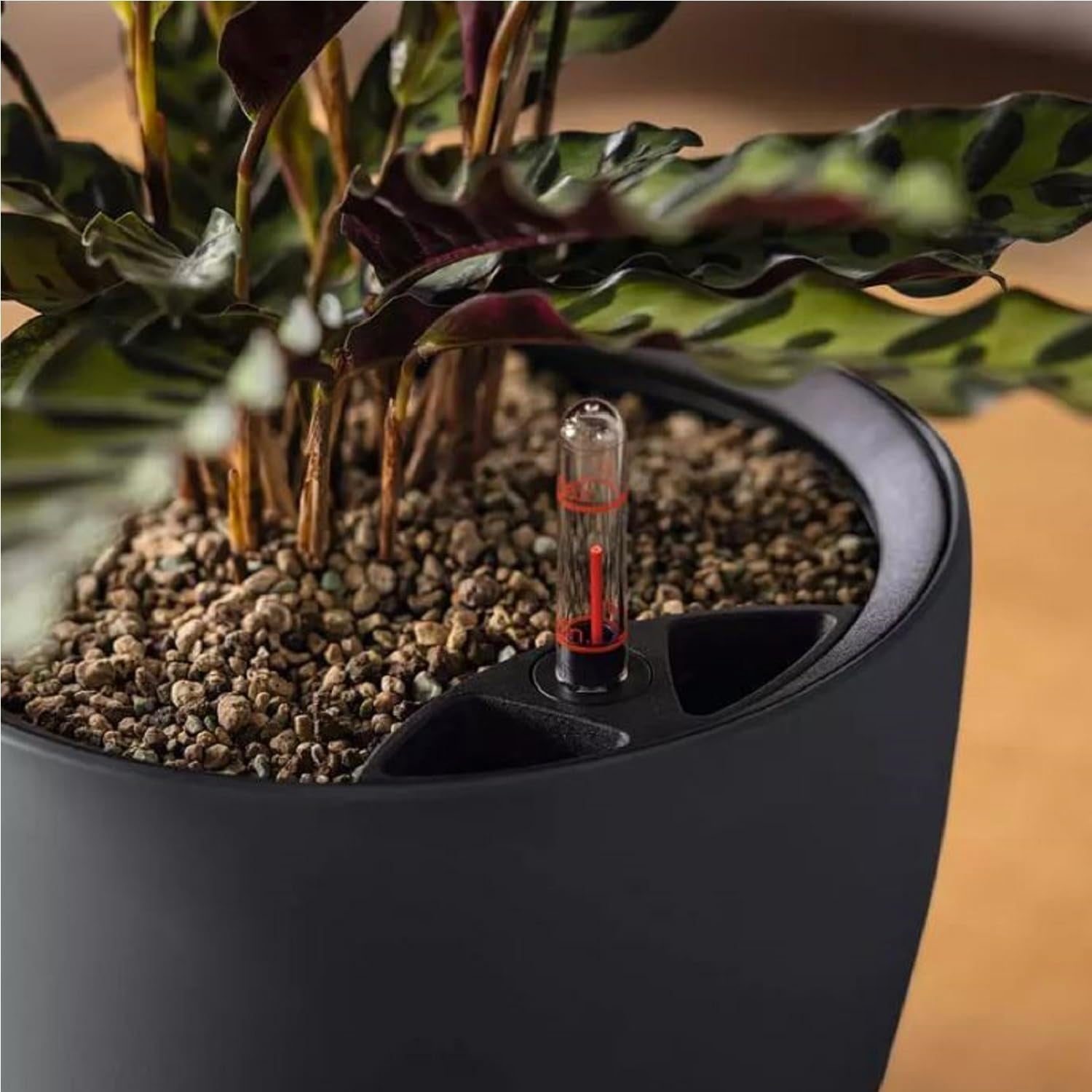 Plantekasse LECHUZA Classico Color LS skifergrå med vandingsanlæg |Ø 35 × 32 cm|14281