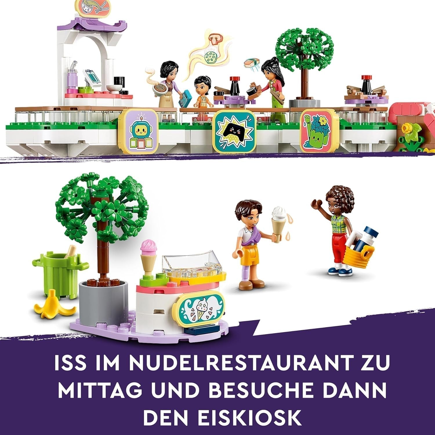LEGO Store Friends Heartlake City Dukkehuslegetøj til piger og drenge Figursæt fremmer social-emotionel udvikling Gave til 8 år 42604 Byggesæt Besuche den LEGO-Store