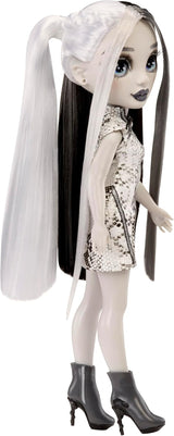 Rainbow High Shadow High Heather Grayson Doll - 28 cm i nuancer af gråt, sort og hvidt hår og outfit, stilfuld taske, sød gave til børn i alderen 4-10 år
