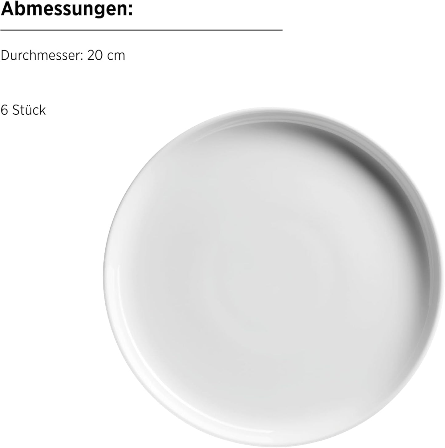 MÄSER, Navina-serien, servicesæt til 6, hvid porcelænsservice, tidløs, porcelæn, hvid