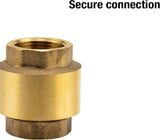 Gardena messing mellemventil: Envejsventil af massiv messing, 42 mm (G 1 1/4 tomme) gevind til tilslutning til pumper (7232-20)