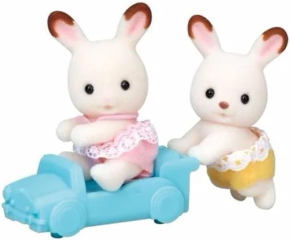 Sylvanian Families L5420 Chocolate Rabbit Twins - Dukkehusfigurer Naty Shop Dolls