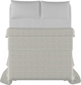 Sommerdyne Satinstriber, polyester, creme, 260X250 Cm Dyner og dyner Naty Shop