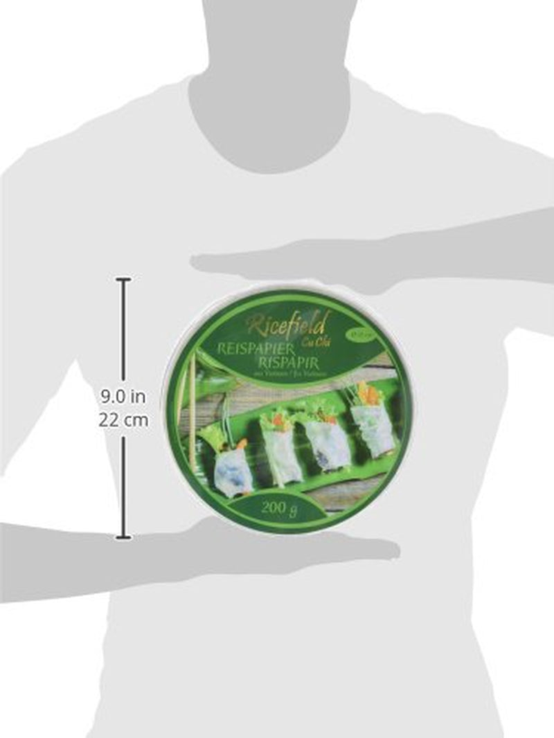 Rismarksrispapir, rundt, 22 cm (1 x 0,2 kg)