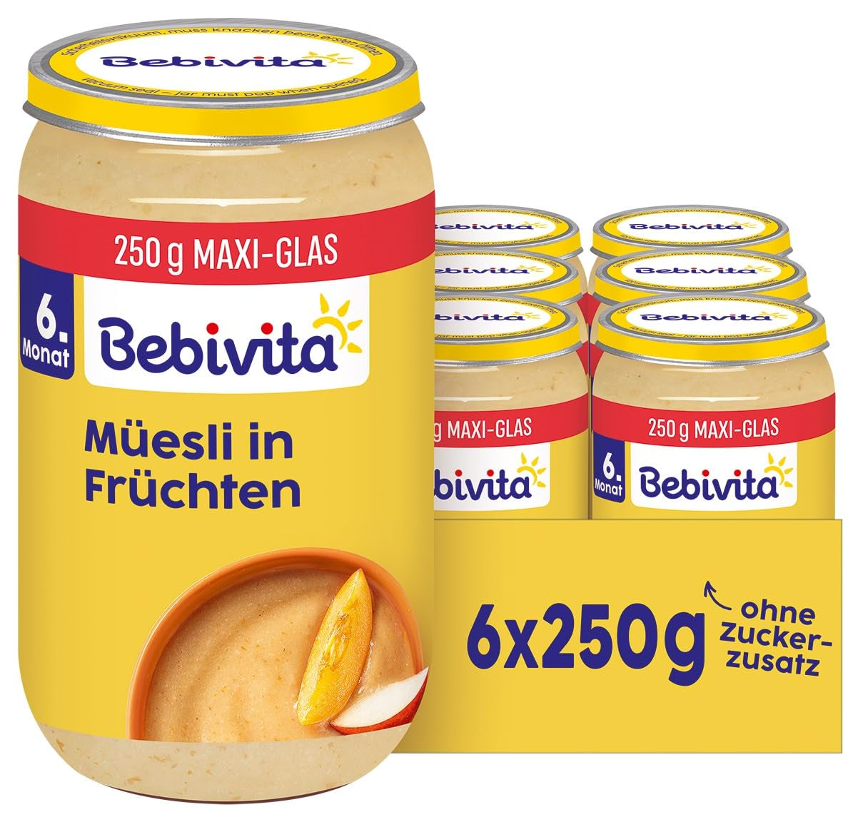 Müsli med frugt og korn, 250g, pakke med 6 (6x250g)