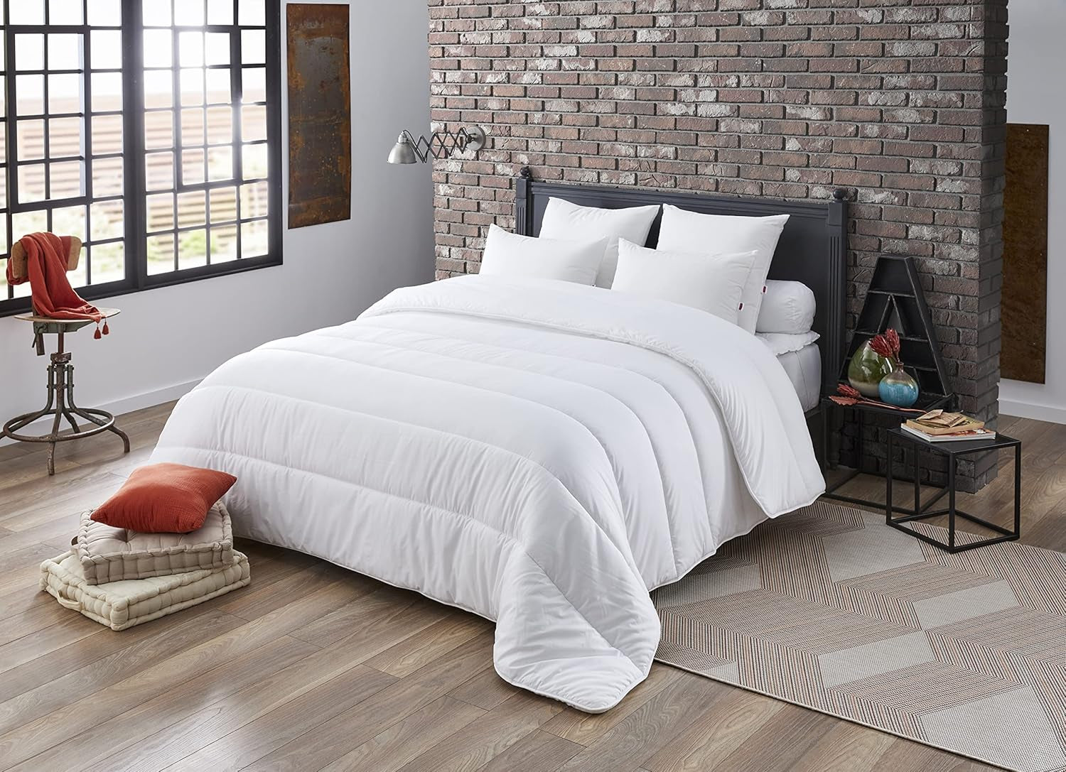 Dyne, Midesikker, Hvid, 240 X 220 Cm, Til dobbeltseng, Quilt Niagara, Blød og behagelig, Kan maskinvaskes ved 40 °C Dyner og dyner Naty Shop 240 X 220 Cm Unik