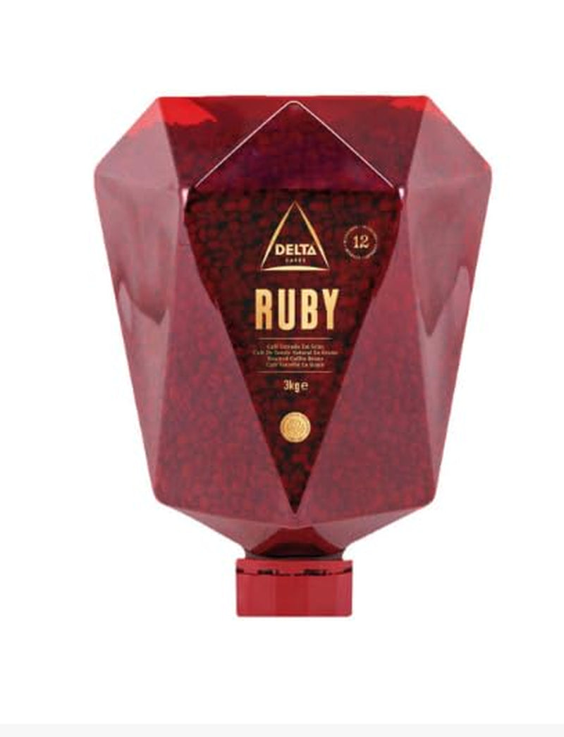 Delta Caféer – hele Ruby kaffebønner, 3 kg æske