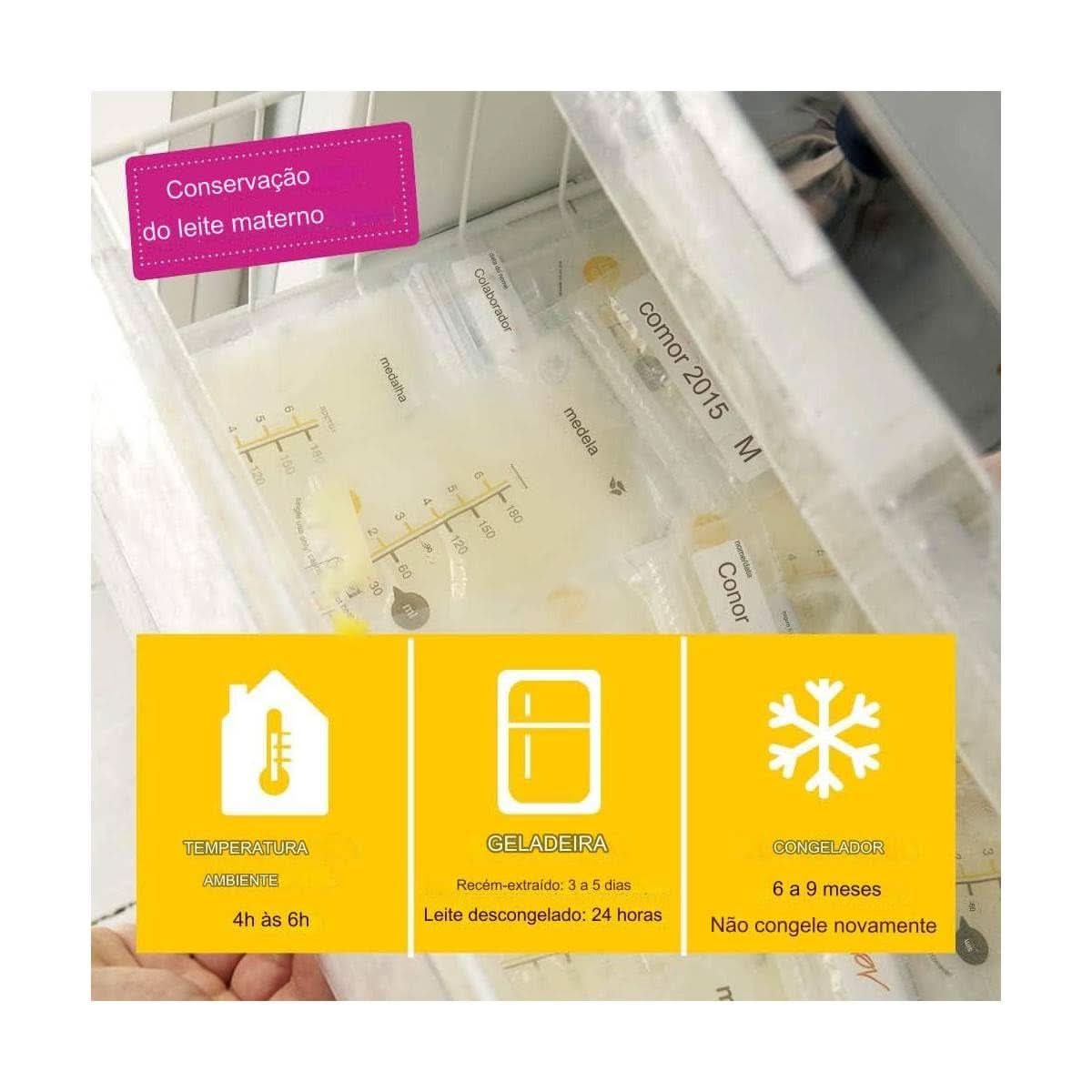 Medela modermælksopbevaringsposer 25 stk, ca. 200 ml, hvid (spansk version) Mad og ammetilbehør Bebe Naty Shop