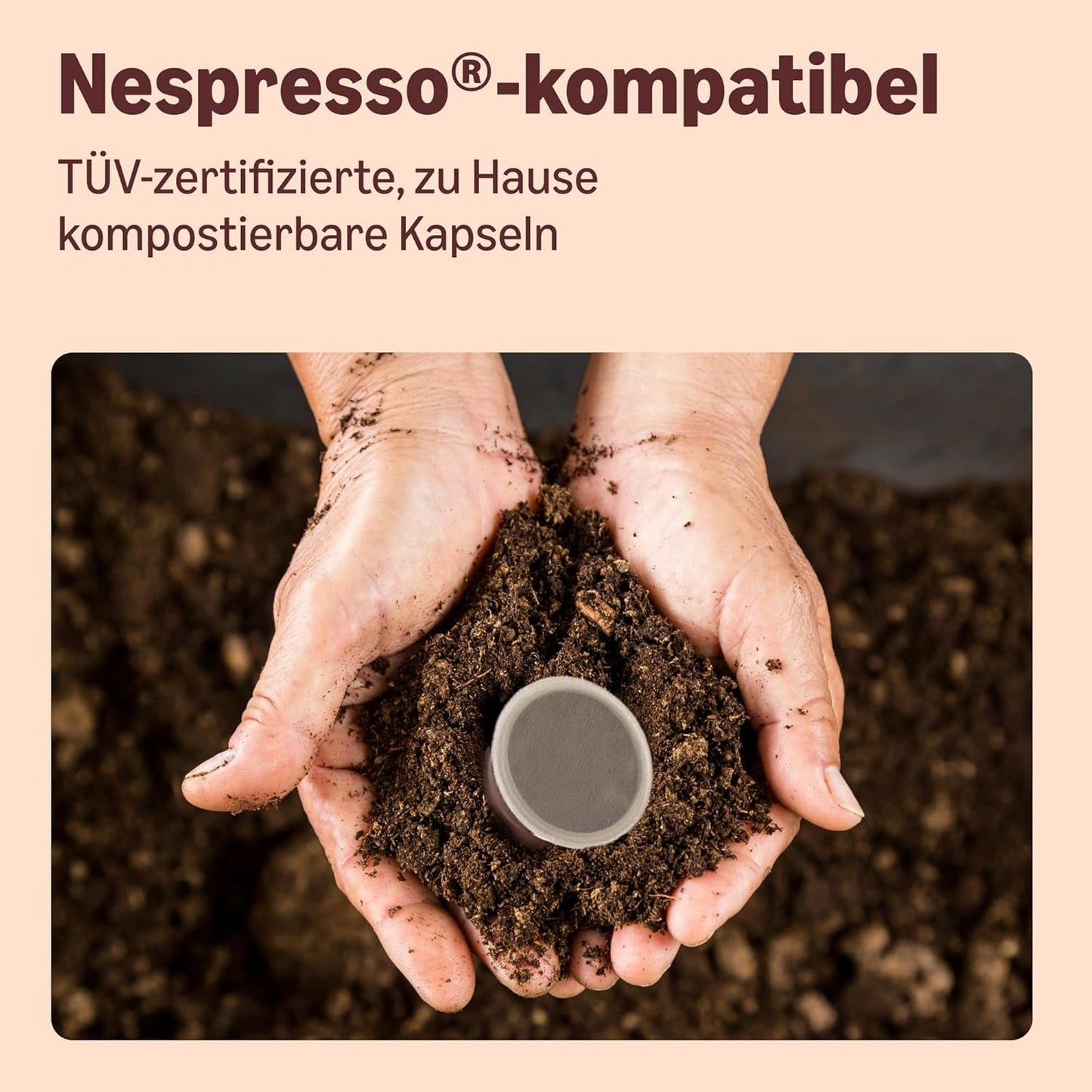 By Amazon Heimkomposterbare Kaffeekapseln, kompatibel med Nespresso, 100 % kolumbianischer Arabica, 20 Stück – Rainforest Alliance-zertifiziert