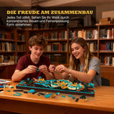 Mytisk drageflisebyggesæt til voksne, 3D Divine Loong Art byggelegetøj med LED-lys og blomster, DIY Dragon Relief Model Kit, kreative gaver og dekorationer (1676 stykker)