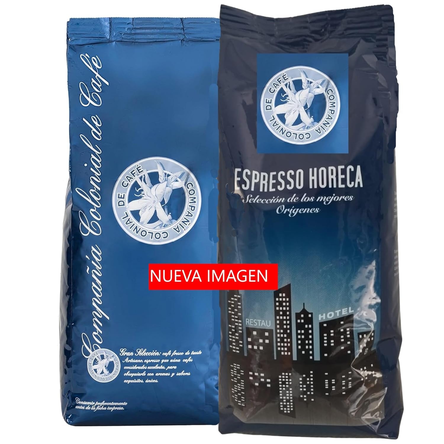 100 % naturlige Arabica-kaffebønner 1 kg – intenst ristet espressokaffe med en blanding af colombiansk og brasiliansk oprindelse – Fair Trade.