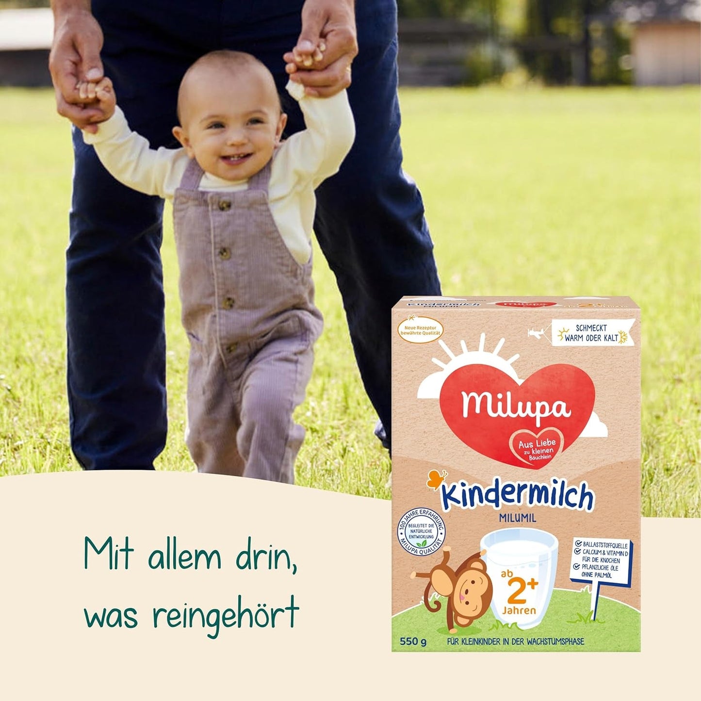 Milupa Milumil Vækstmælk 2+ - Fra 1 år - Til små børn i vækstfasen - 5 x 550 g