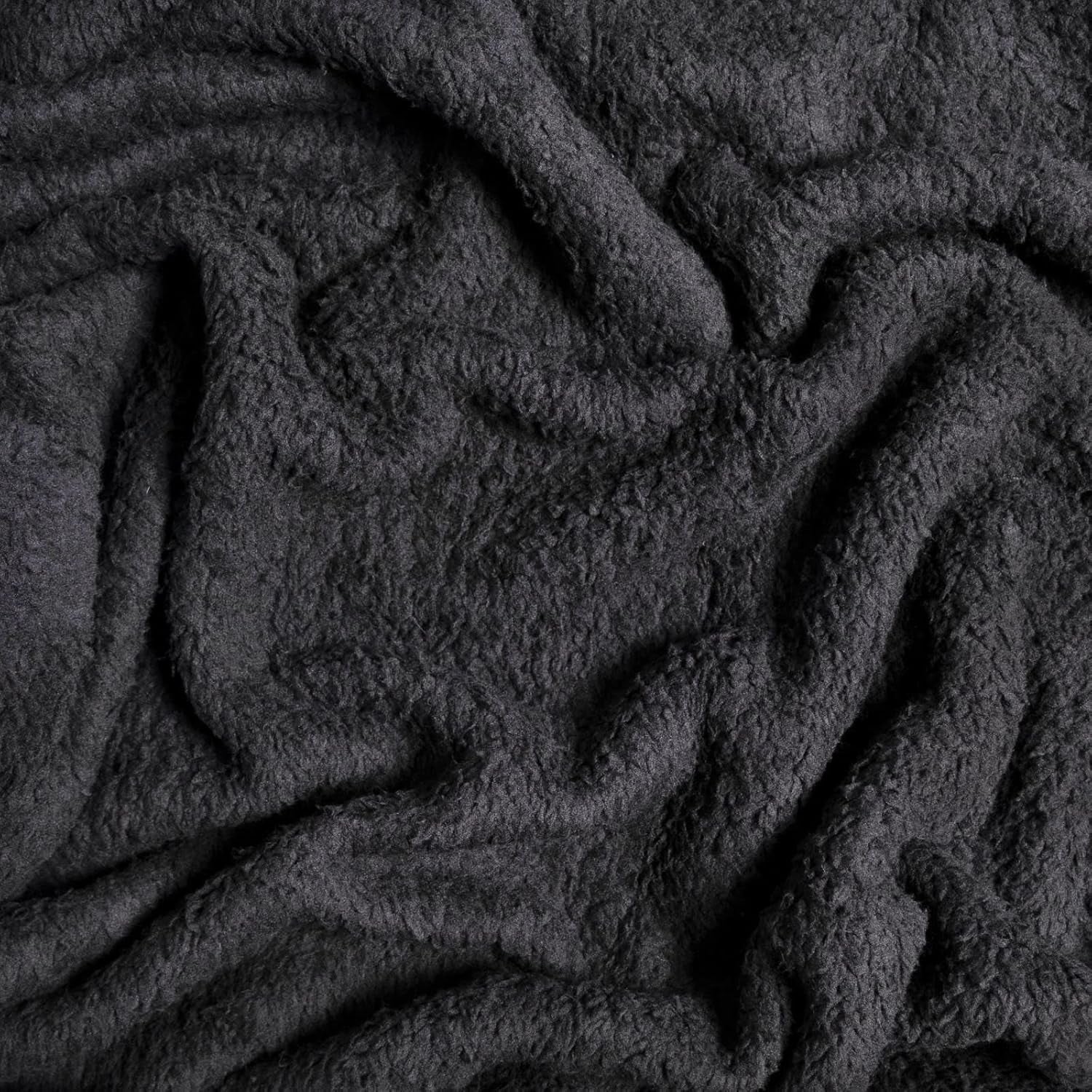 Brentford's Teddy Fleece Tæppe Stort Sengetæppe Plys Super Blød Varm Sovesofa Sengetæppe Sort - 150 X 200 Cm Senge og tæpper Besuche den Brentfords-Store