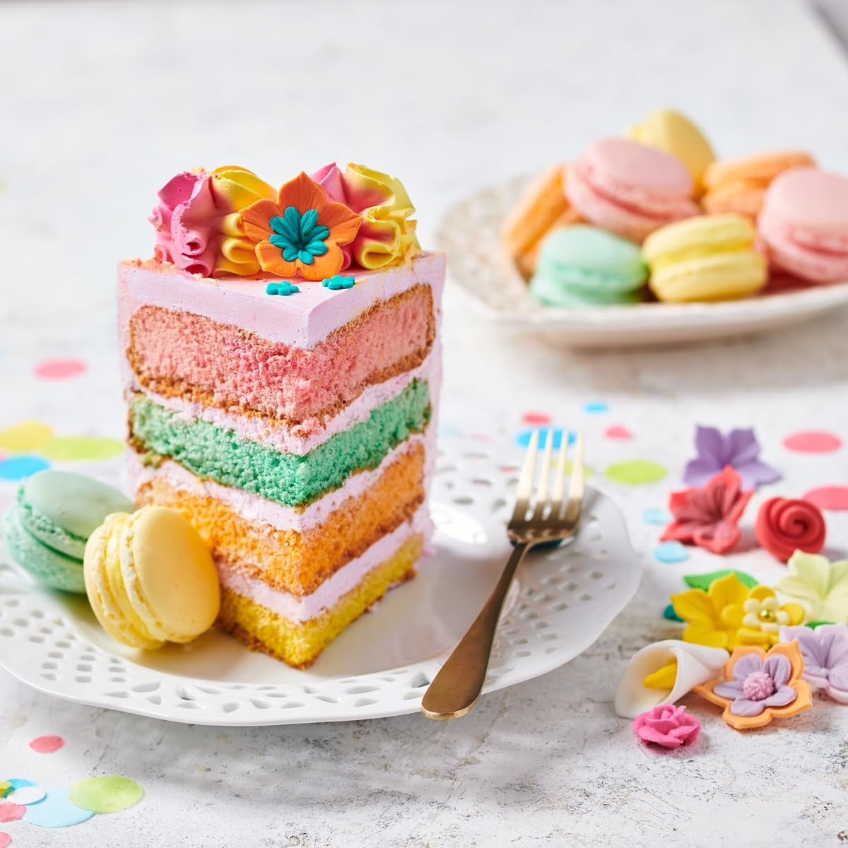 Funcakes Paste Colorants Madfarvesæt, 8 stykker: Koncentreret madfarve til dej, creme, fondant, marcipan, dej, modelleringspasta og blomsterpasta. Halal.