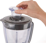 BLACK+DECKER Stand mixer | 500W | 2 hastigheder | Pulsfunktion | Glaskrug | 1,5L | Edelstahlmesser Mit 4 Klingen | Herausnehmbar Und Leicht Zu Reinigen | Weiß Und Grau Kitchen Naty Shop