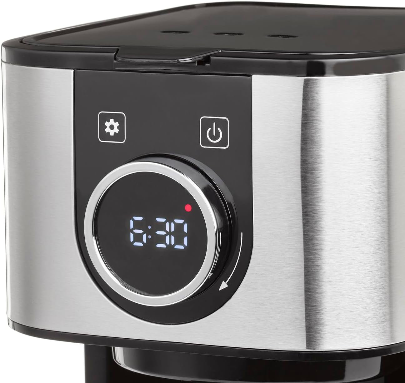 CASO Selection C 10 Thermo Design kaffemaskine – Rustfrit stålhus, 1,2 l isotermisk karaffel (10 kopper), berøringsknapper og timer, Aroma PLUS funktion, permanent filter, anti-dryp filter