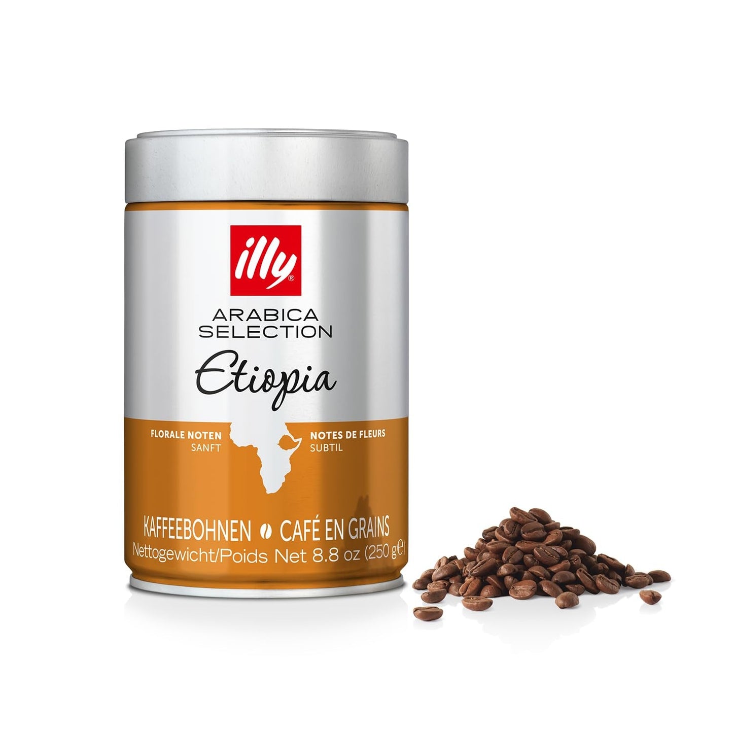 illy Kaffebønner Udvalg af Etiopien Luksus Arabica Kaffebønner 6 Pakke (6 x 250 g)