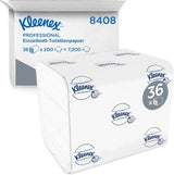 Kleenex enkeltark toiletpapir 8408, 2-lags toiletpapir i bulkpakker, lavet af Fsc-certificeret papir, 36 pakker X 200 ark (7.200 ark)